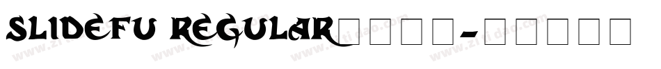 slidefu regular字体下载字体转换